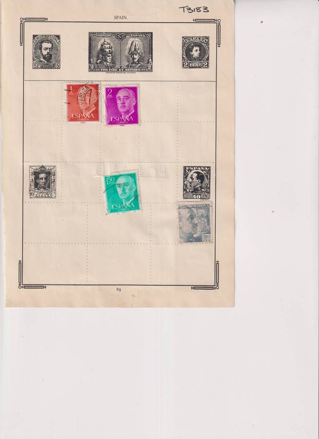 Stamps on paper
