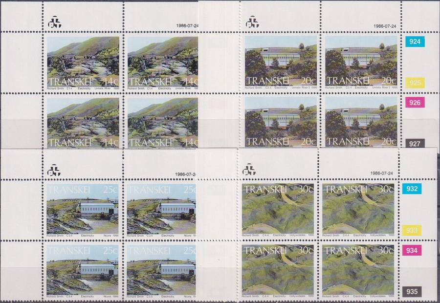 Stamps 1986 Hydro-electric Power Stations