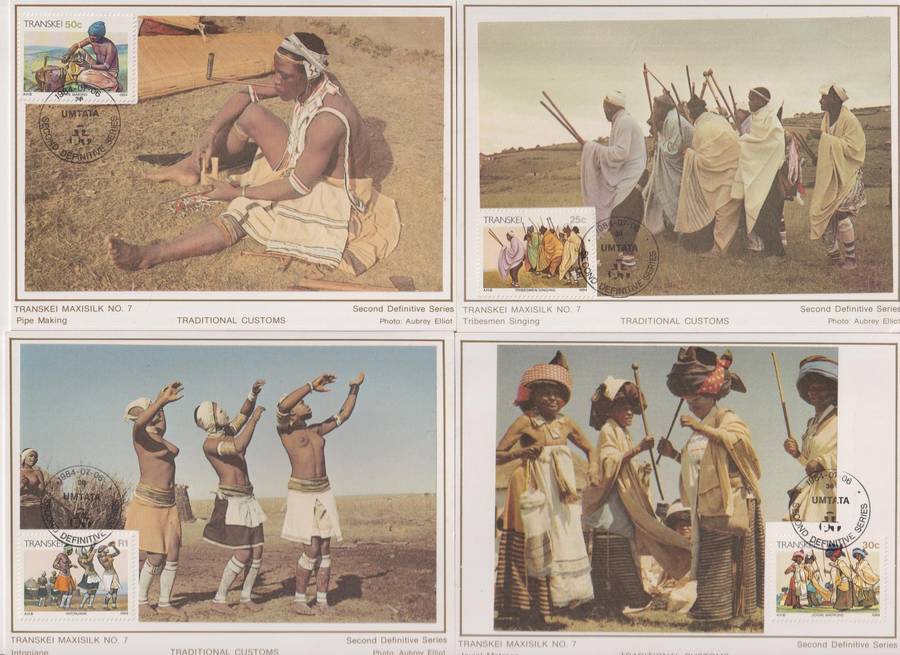 Silk Maxi Card Limited Edition 1984 Xhosa Culture 26/500