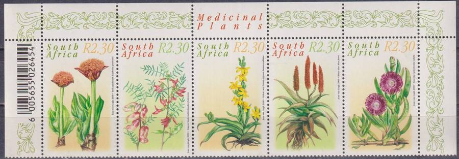 Stamps Control Blocks  2000 Medicinal Plants
