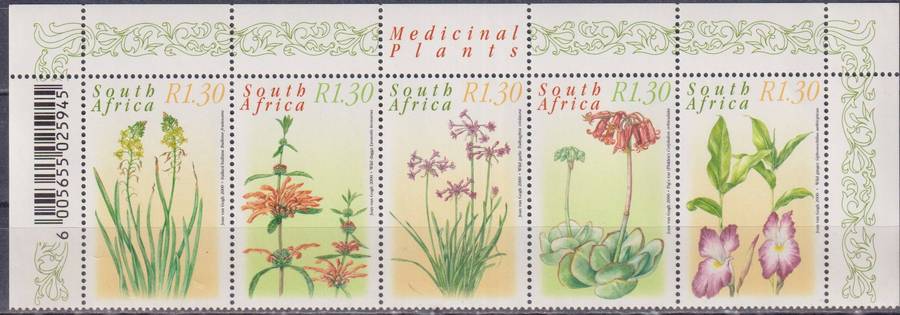 Stamps Control Blocks  2000 Medicinal Plants