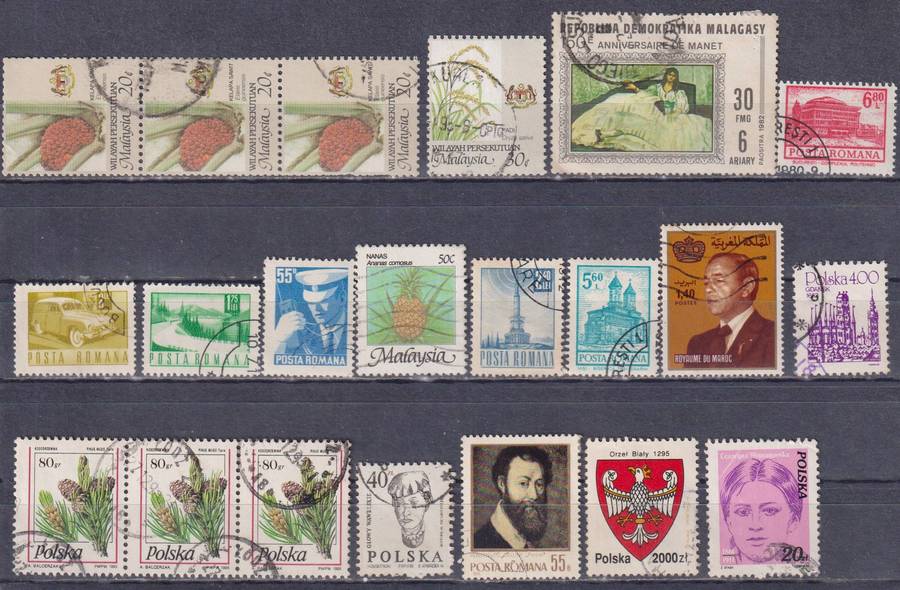 Stamps Mix World Card