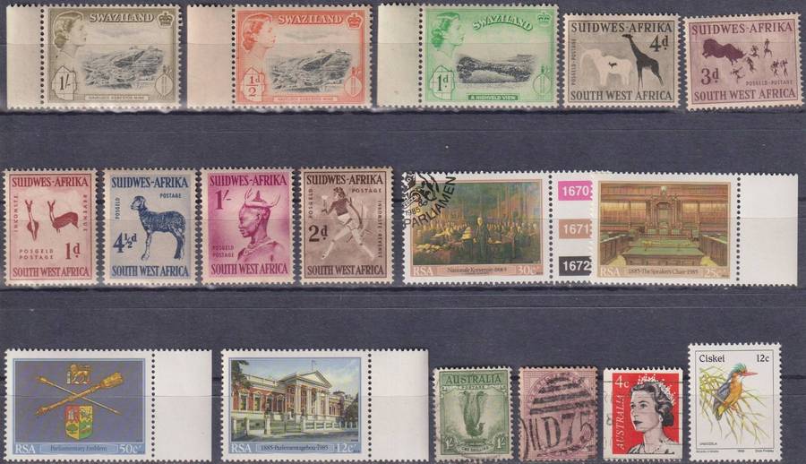 Stamps Mix World Card