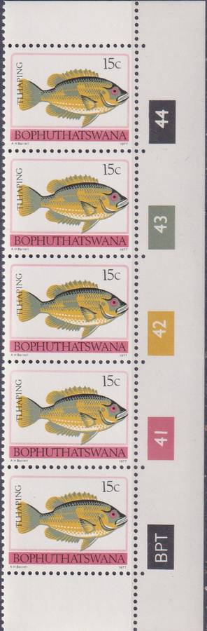 Stamps Control Blocks 1977 -1982 Animal Totems