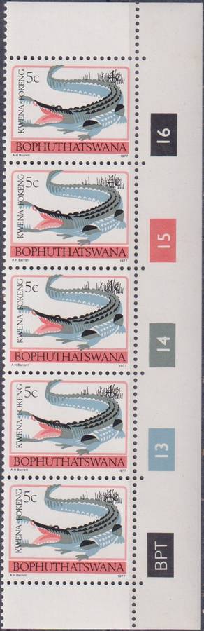 Stamps Control Blocks 1977 -1982 Animal Totems
