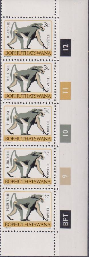 Stamps Control Blocks 1977 -1982 Animal Totems