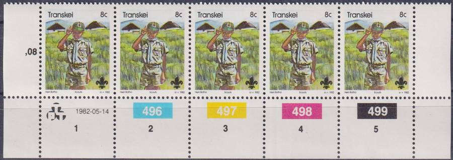 Stamp Control Blocks Transkei