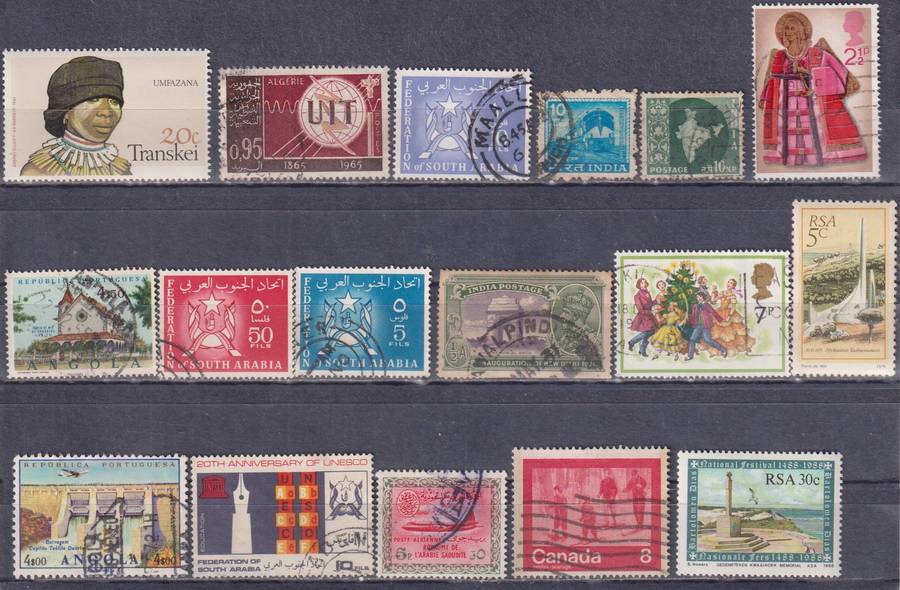Stamps Mix World Card