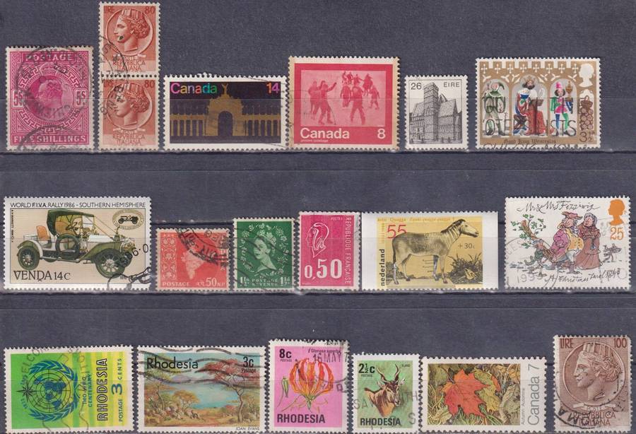 Stamps Mix World Card