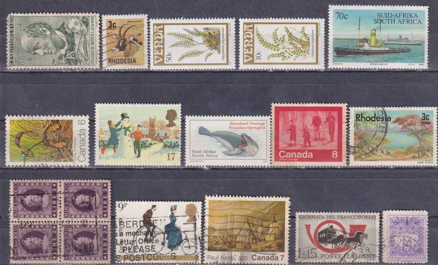 Stamps Mix World Card