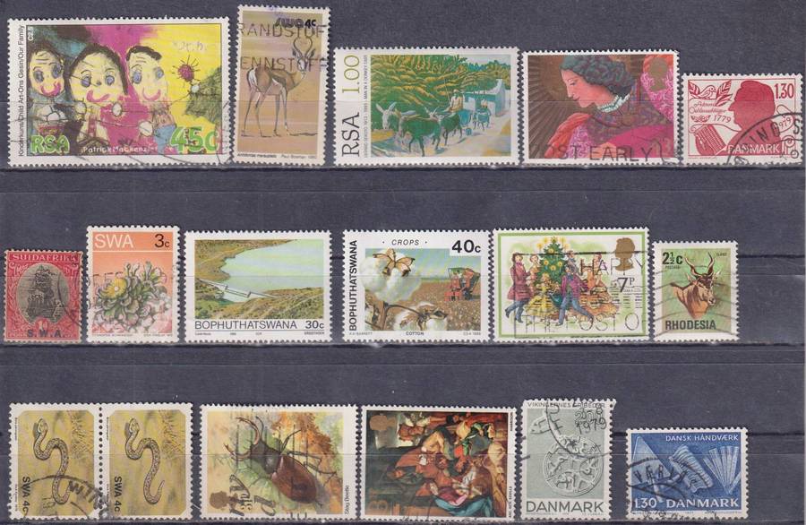 Stamps Mix World Card