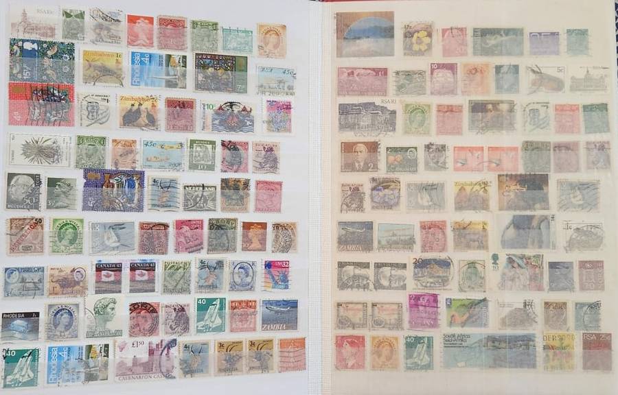 Stamp Album Hard Cover 16 Page 32 Sides  Mix World (NOT CHECKED)