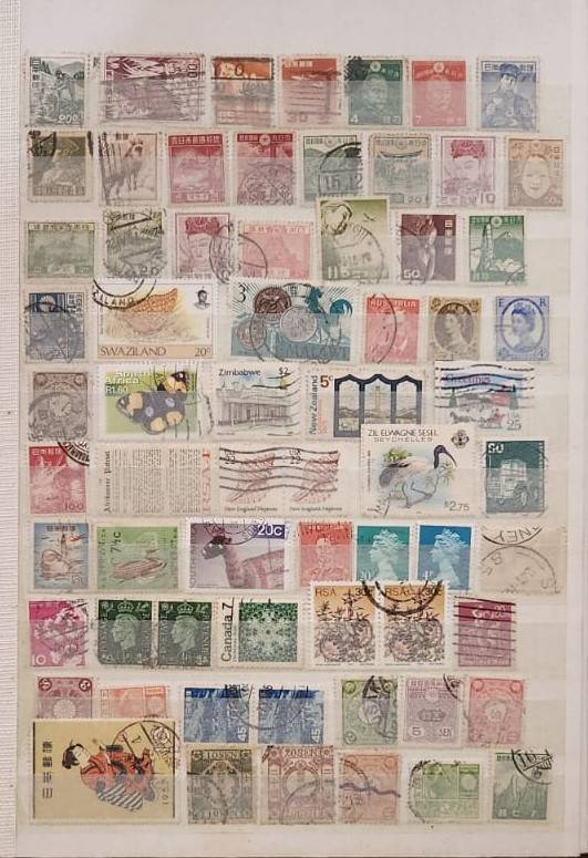 Stamp Album Hard Cover 16 Page 32 Sides  Mix World (NOT CHECKED)