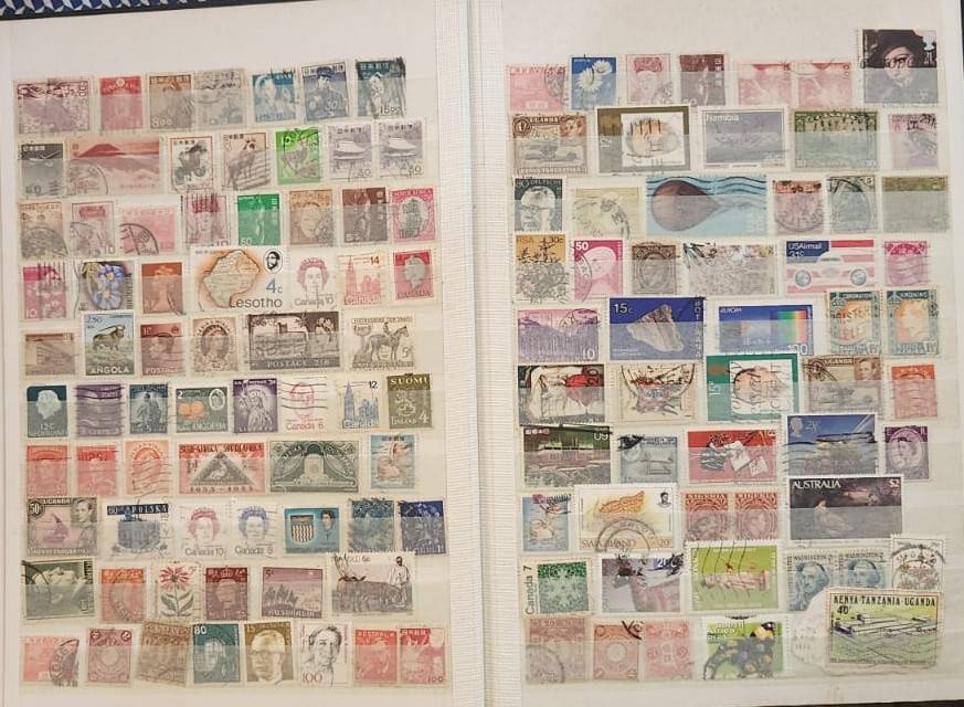 Stamp Album Hard Cover 16 Page 32 Sides  Mix World (NOT CHECKED)