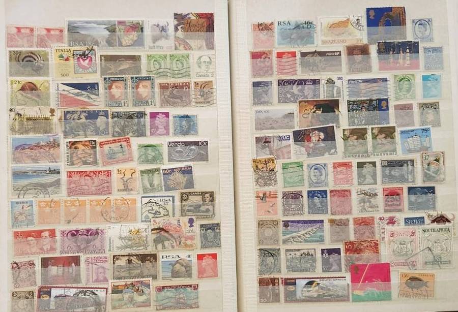 Stamp Album Hard Cover 16 Page 32 Sides  Mix World (NOT CHECKED)