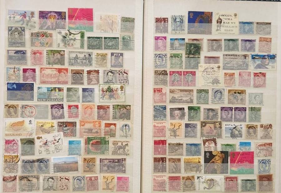 Stamp Album Hard Cover 16 Page 32 Sides  Mix World (NOT CHECKED)