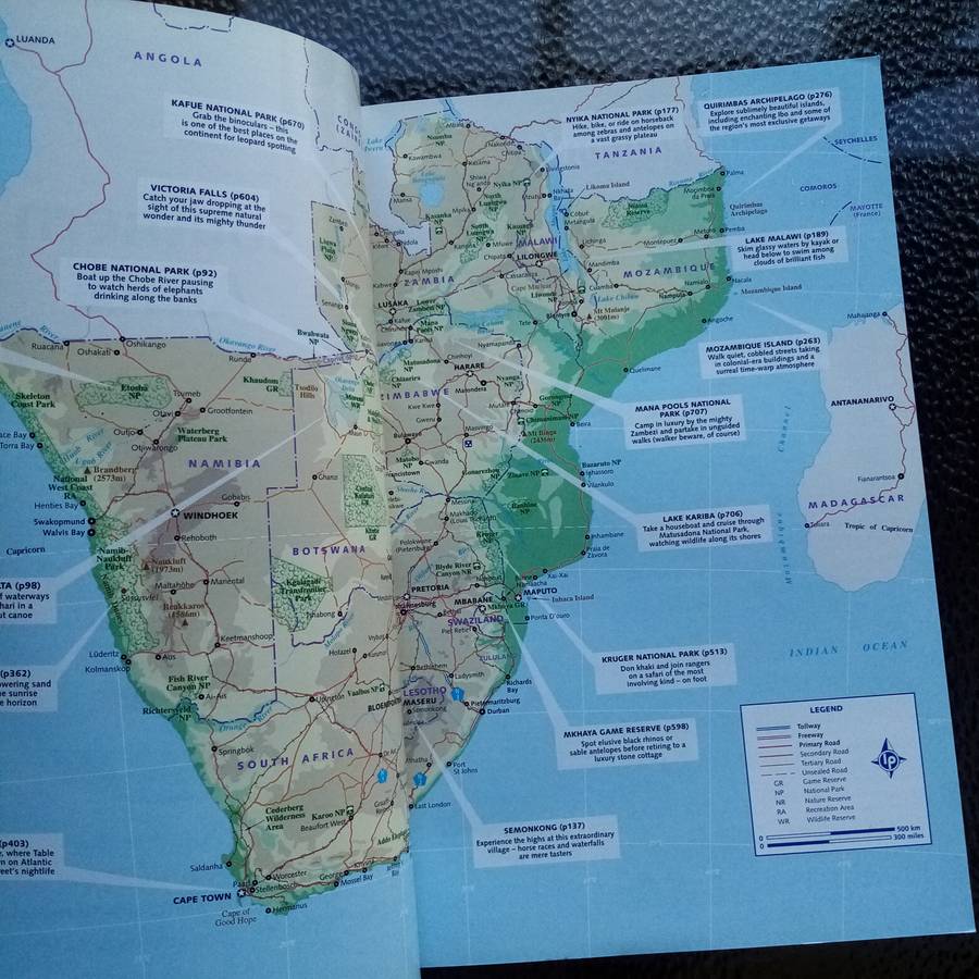 Explore Southern Africa: "Lonely Planet" Guide with Special Wildlife Chapter