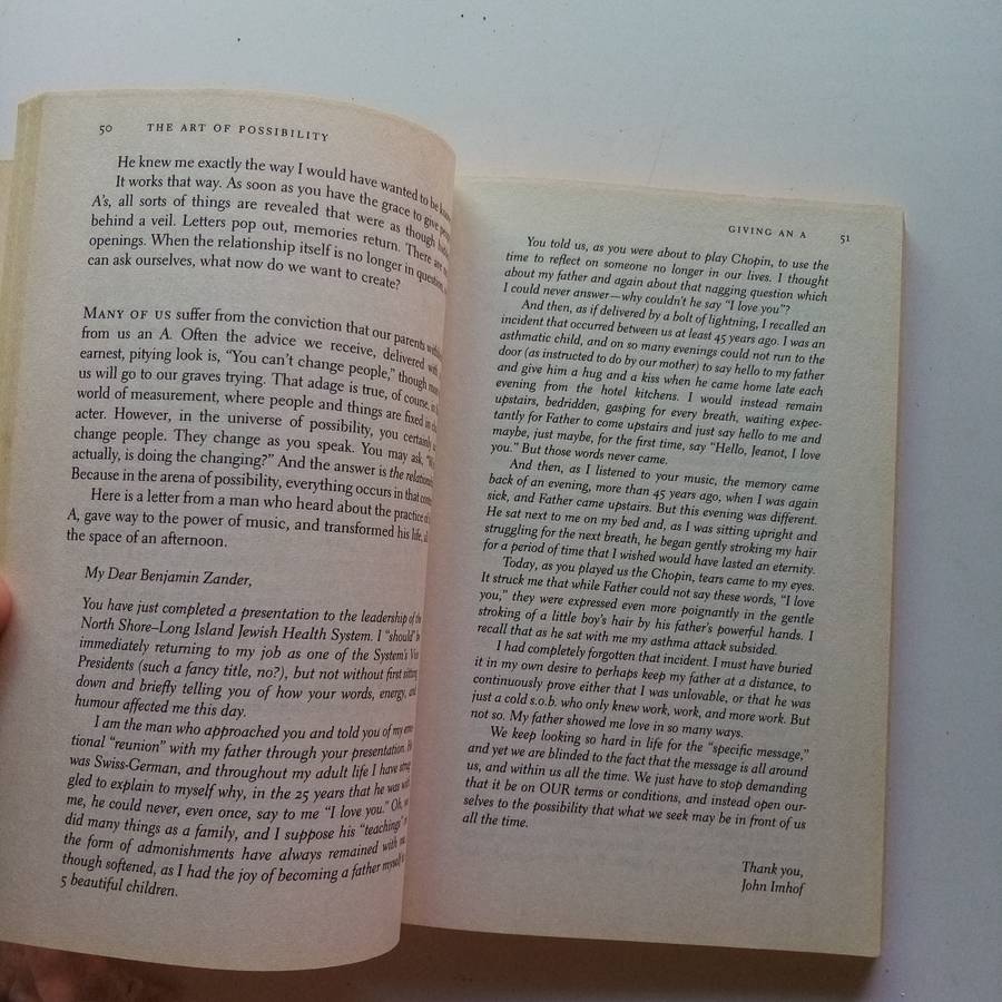 The Art of Possibility by Rosamund Stone Zander & Benjamin Zander - Transform Your Perspective