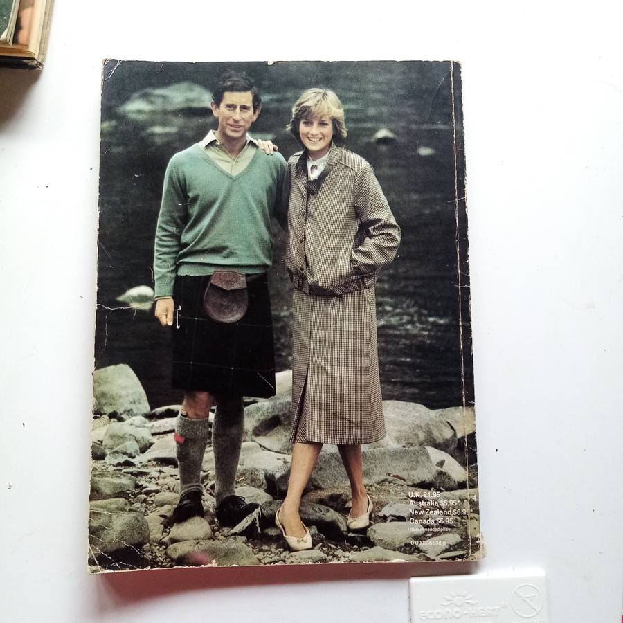 A Vintage Collection of 4 Books on Lady Diana's Fashion & Born to Be King (Prince Charles)
