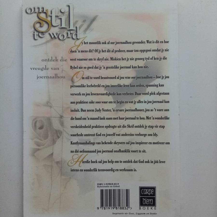 Afrikaanse Christelike Boeke Bundel  Om Stil te Word & Gesond vir n Leeftyd