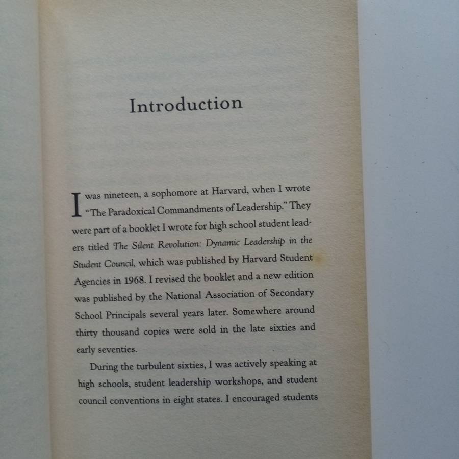 Anyway - The Paradoxical Commandments: Finding Personal Meaning in a Crazy World  Kent M. Keith