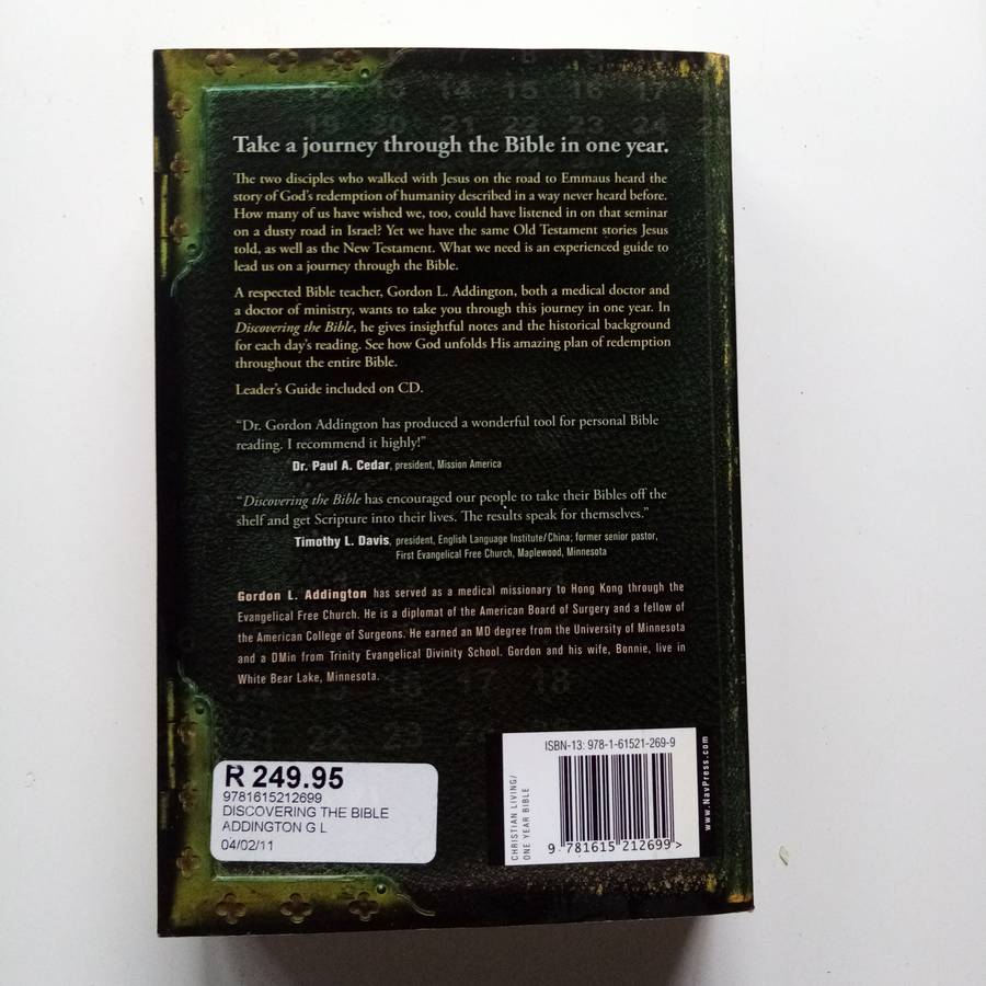 Discovering the Bible by Gordon L. Addington  Your Daily Bible Reading Companion for Deeper Underst