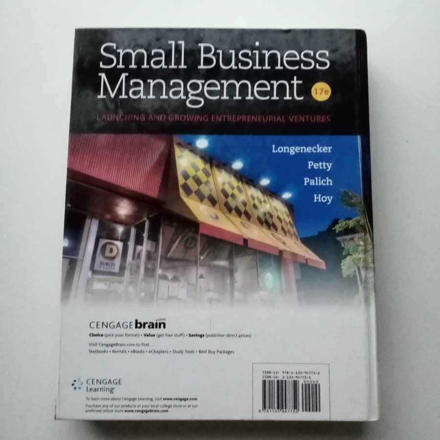 Small Business Management: Launching & Growing Entrepreneurial Ventures (18th Edition)  Longenecker