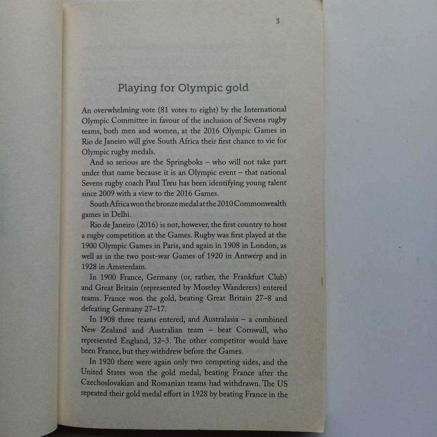 The Extraordinary Book of South African Rugby Book by Wim Van der Berg