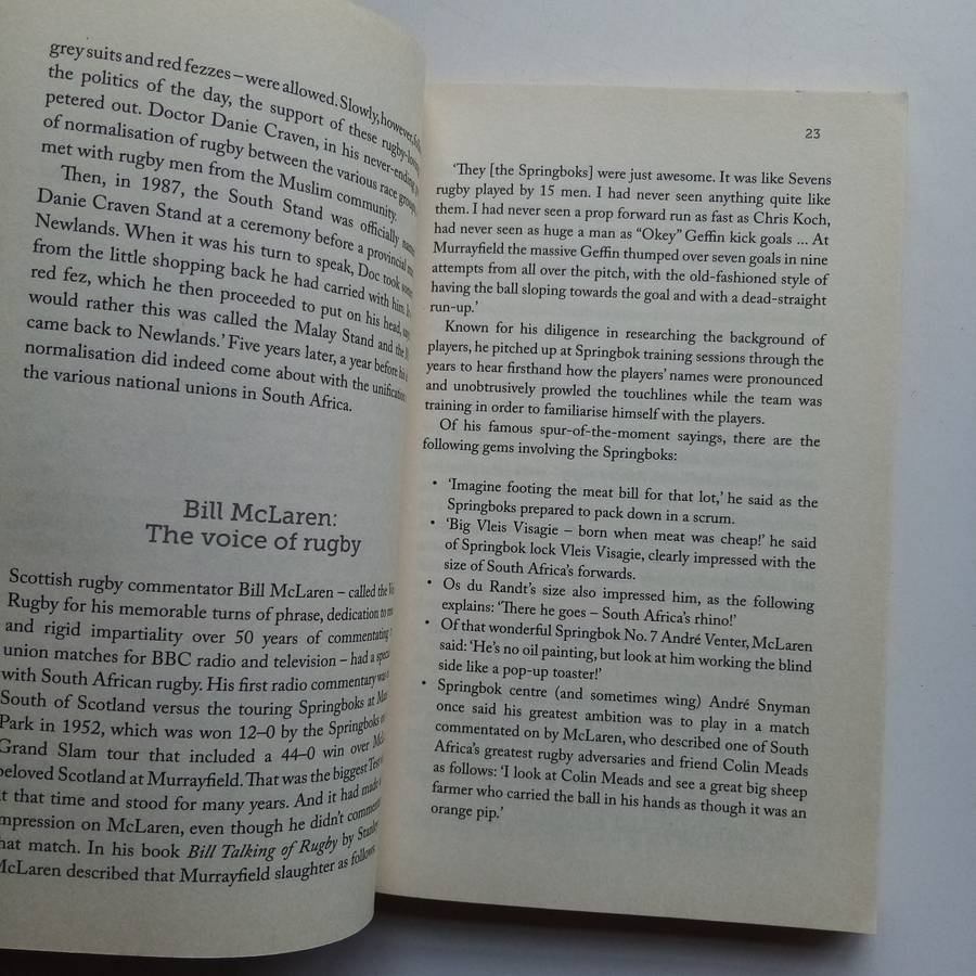 The Extraordinary Book of South African Rugby Book by Wim Van der Berg