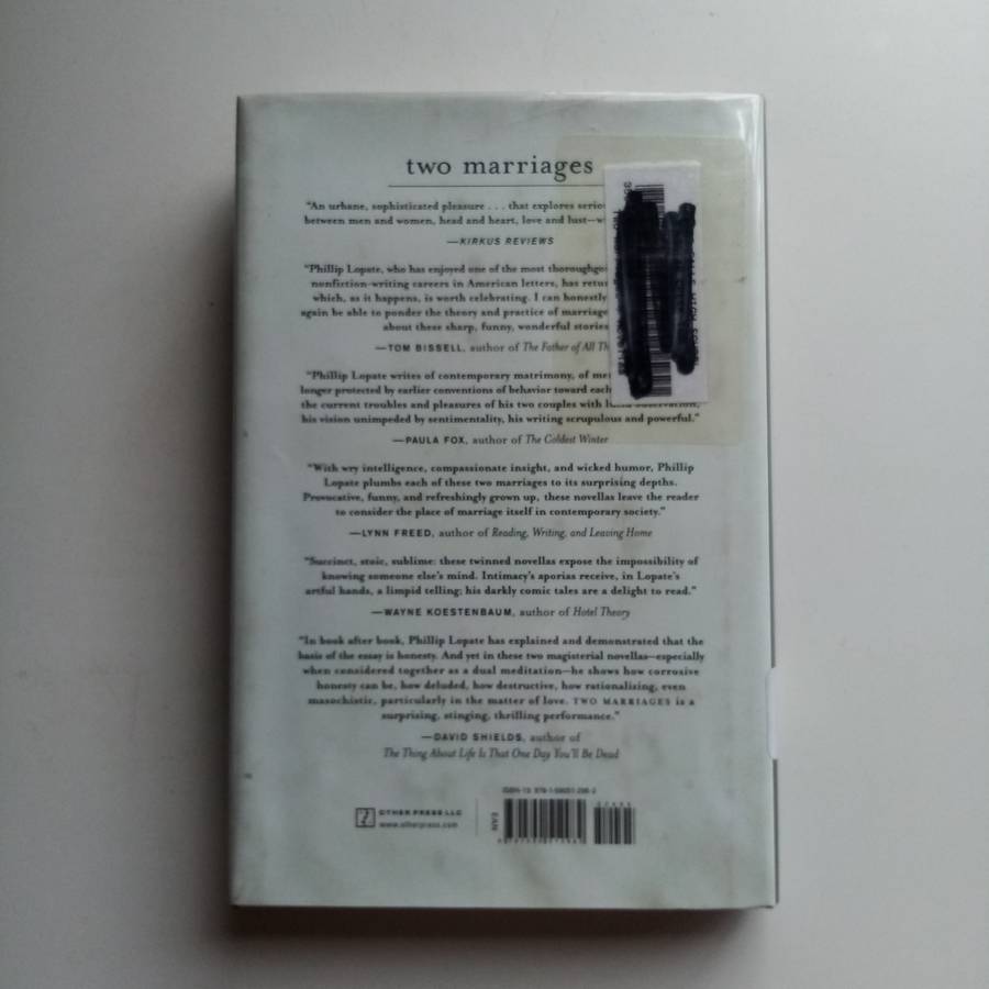 Two Marriages: Novellas Author: Phillip Lopate