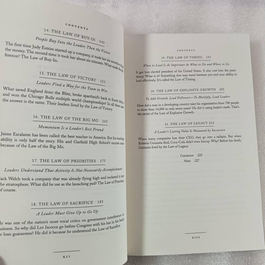 The 21 Irrefutable Laws of Leadership by John C. Maxwell | Influence, Growth, Leadership Guide