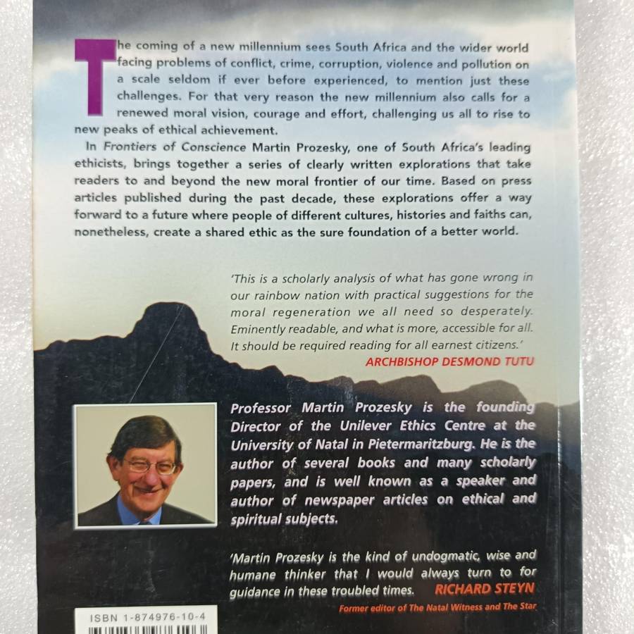 Frontiers of Conscience by Martin Prozesky | Ethics, Ubuntu, Global Moral Equity