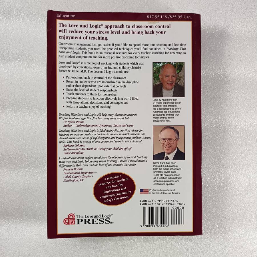 Teaching with Love & Logic by Jim Fay & David Funk | Classroom Management Guide