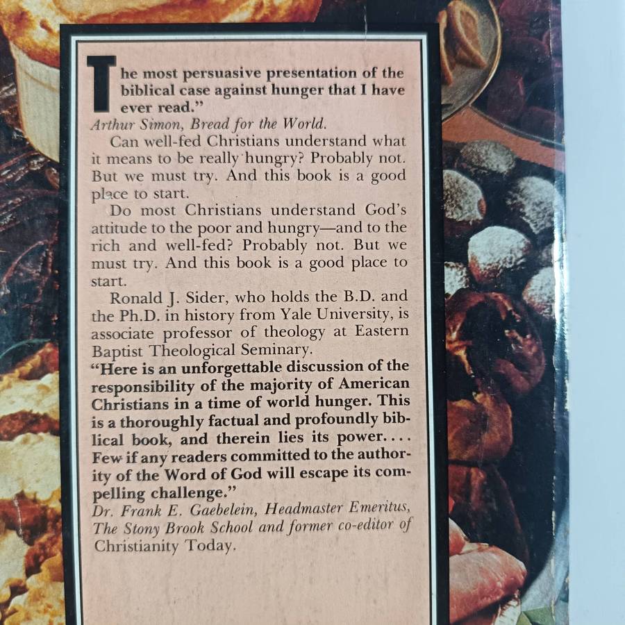 Rich Christians in an Age of Hunger by Ronald J. Sider | Christian Social Justice