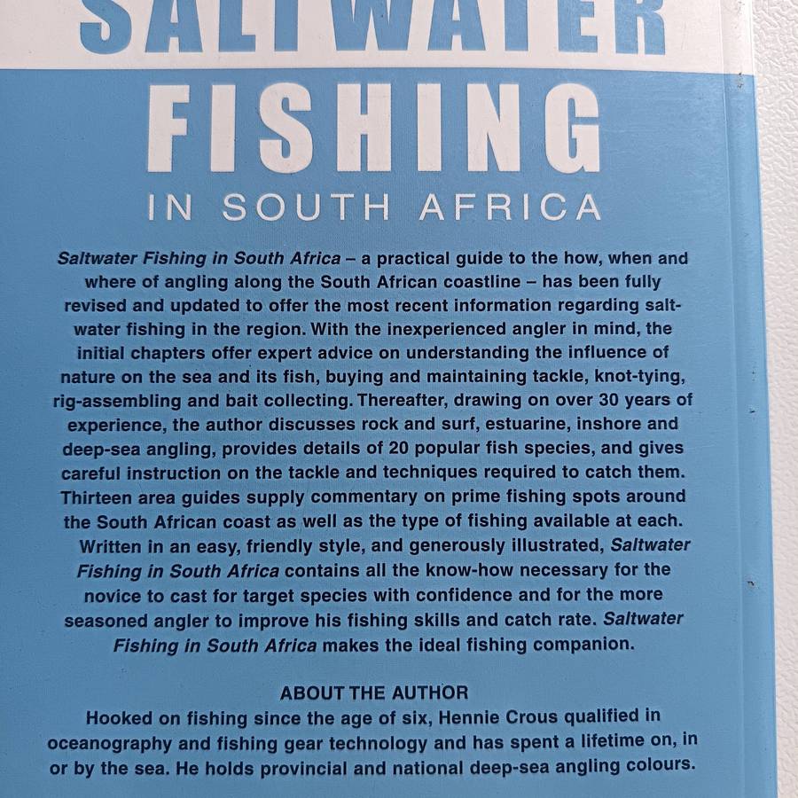 Saltwater Fishing in South Africa" by Hennie Crous - Expert Guide to Marine Angling
