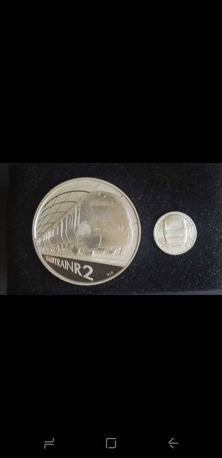 2012 Gautrain - Silver R2 + 2½ c Tickey