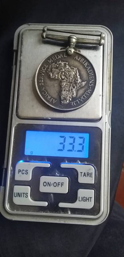 Africa Service Medal - N13110 G. TLADI