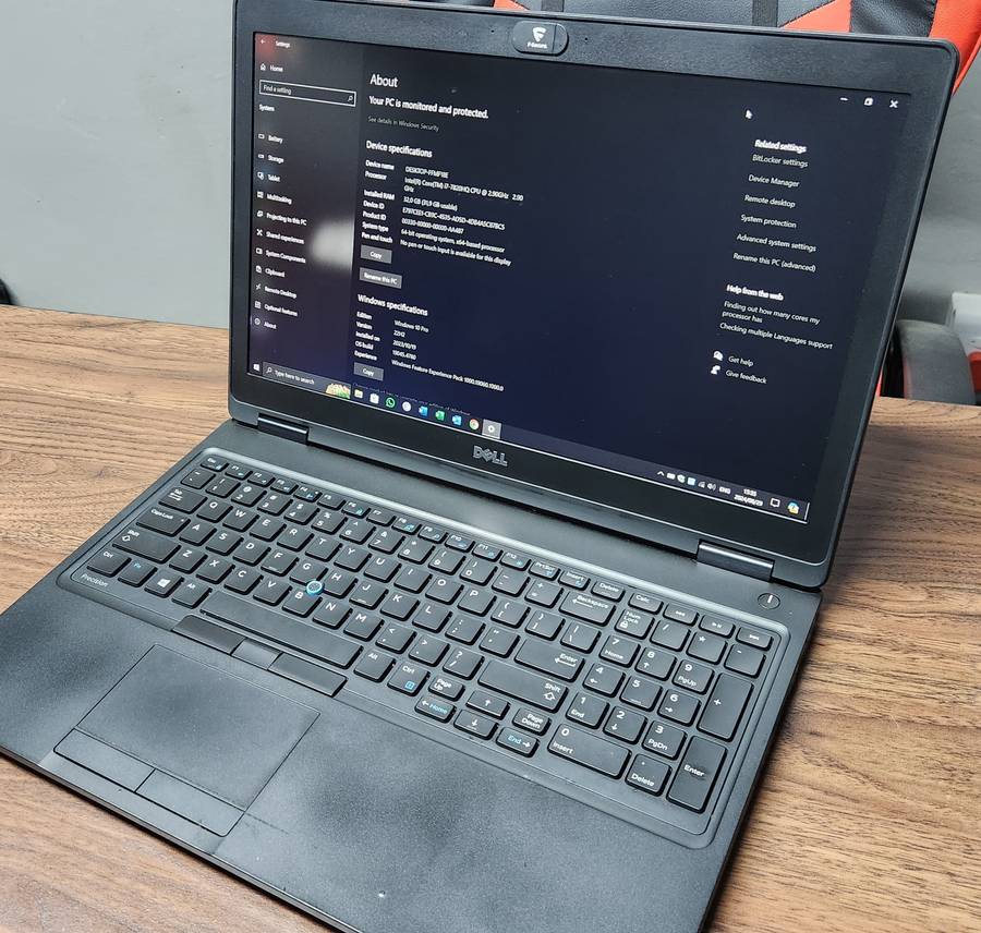 Dell Precision 3520 - i7 | 32GB Ram | 512GB NVME | NVIDIA Quadro 2GB DDR5