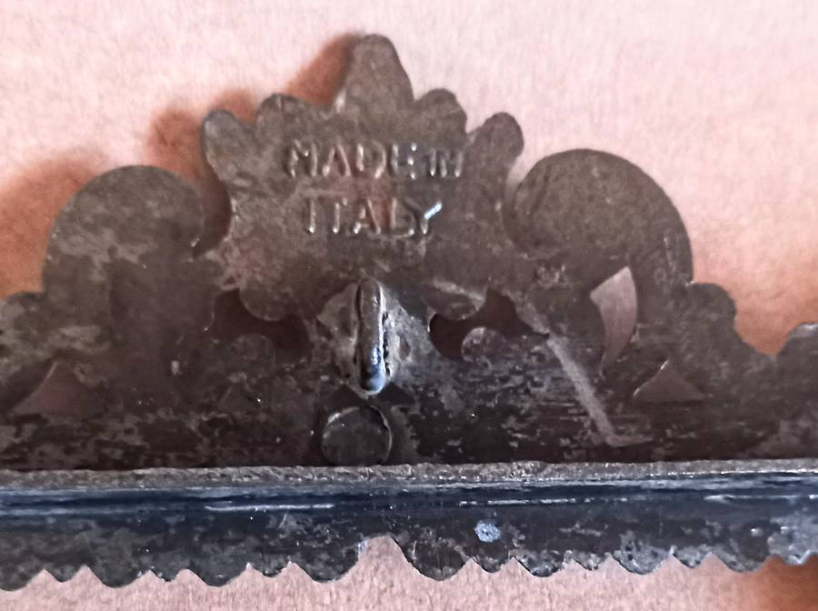 Large Rustic Brass Frame. 25cm x 23.5cm