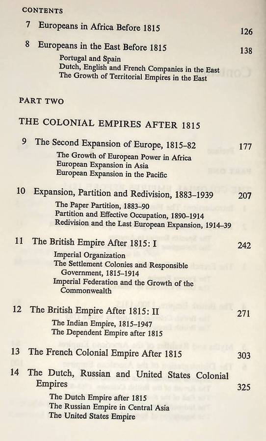 Hardcover 1971. The Colonial Empires.