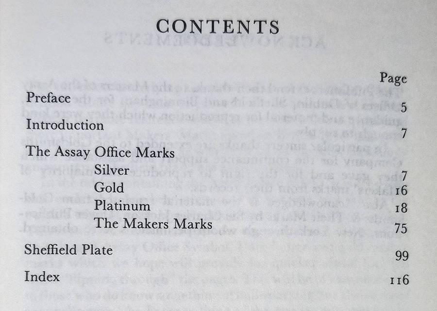 Softcovers 1970/1983. English Silver Hallmarks