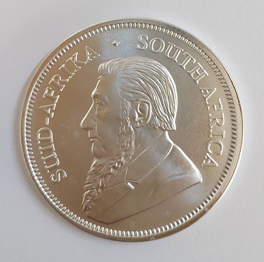 1x 2020 Silver Kruger Rand 1oz fine silver R1