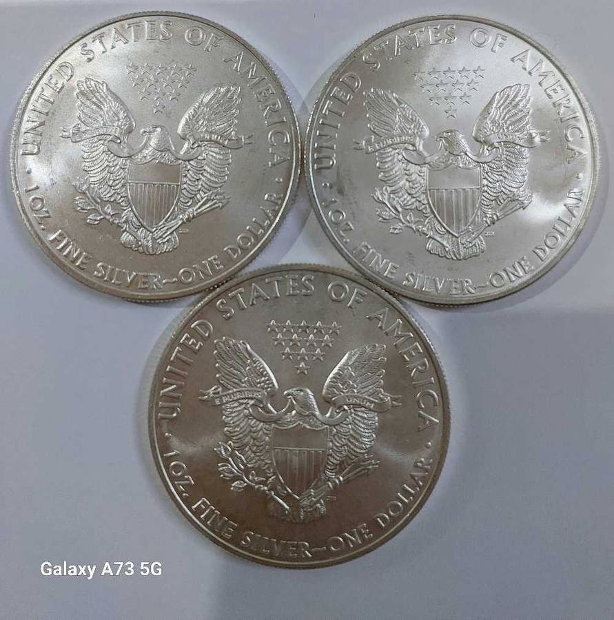 3x2009 Fine 1oz Silver Liberty coin BID PER COIN