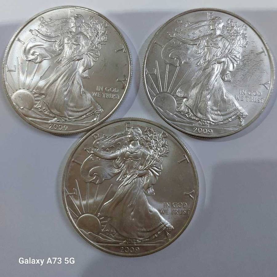 3x2009 Fine 1oz Silver Liberty coin BID PER COIN