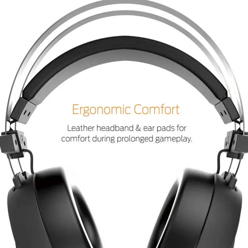 Gamdias Hebe M1 RGB 7.1 Virtual Surround Sound Gaming Headset / 50mm HD driver / RGB Visual Illumina