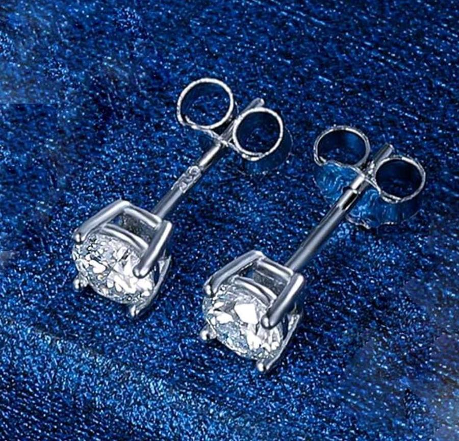 925 Moisenette Diamond earrings 0.5ct