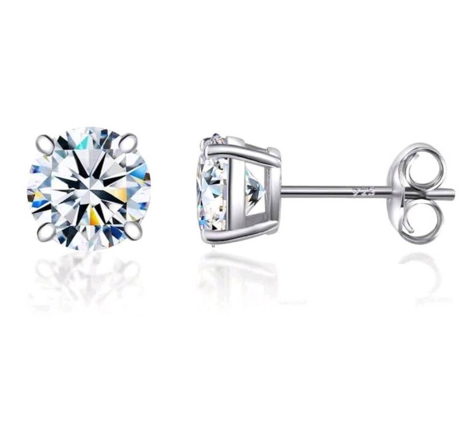 925 Moisenette Diamond earrings 0.5ct