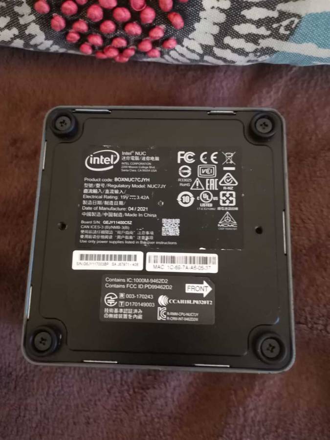 NUC intel celeron mini pc