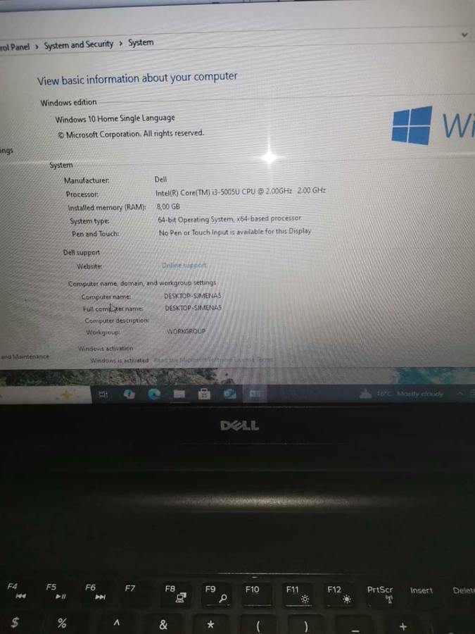 Dell Inspiron 15 core i3 5th gen laptop