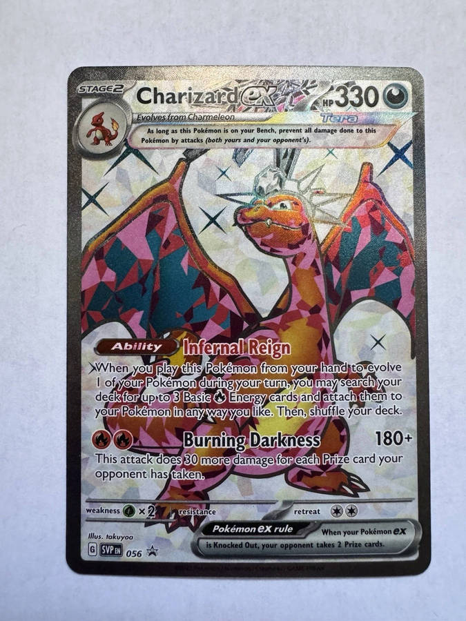 Charizard EX 056 Black Star Promo S&V Full Art Pokemon Card - Mint